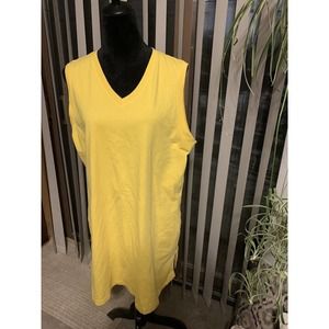 Lands End XL (18-20) women’s dress pockets yellow